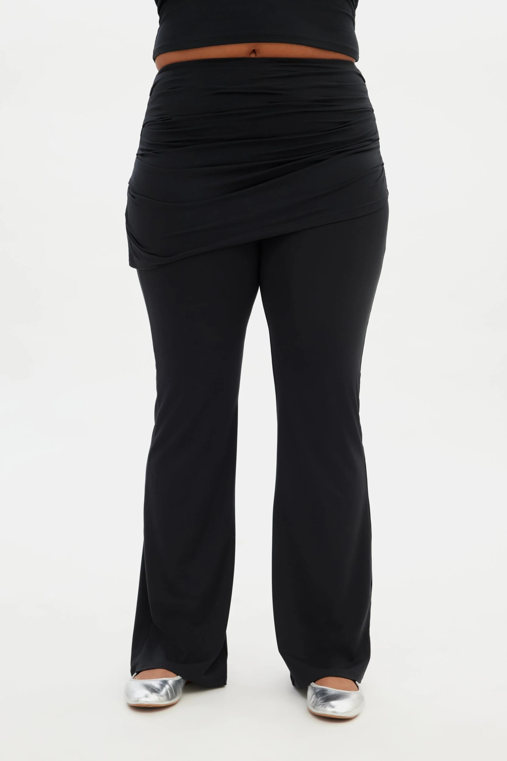 Black JerseyLounge Skirt Pant | Girlfriend Collective