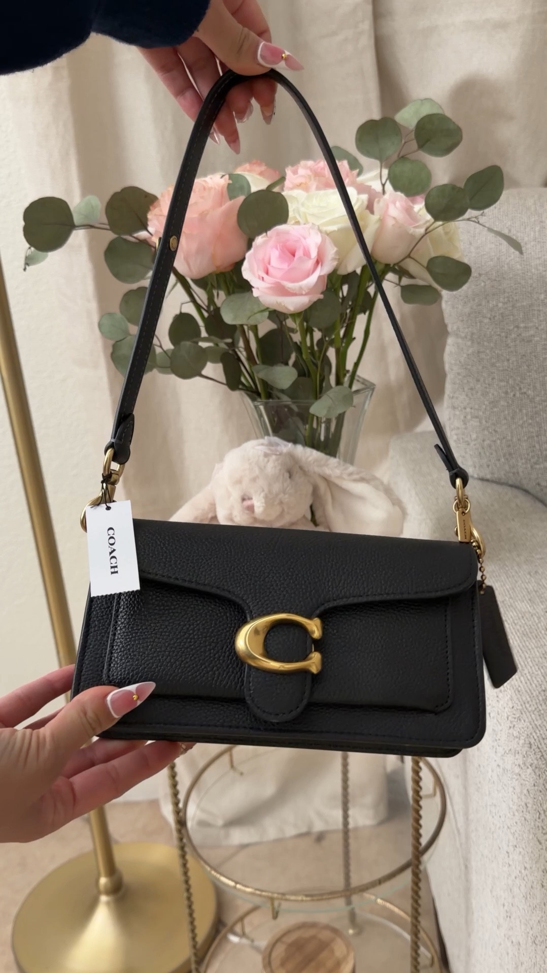 Coach tabby - the perfect night out bag for girls night & date nights. So classy and timeless, I’m obsessed!! #coachtabby20