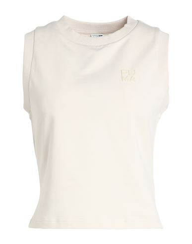 Puma Infuse Slim Tank Woman Top Cream Size L Cotton, Polyester, Elastane | YOOX (US)