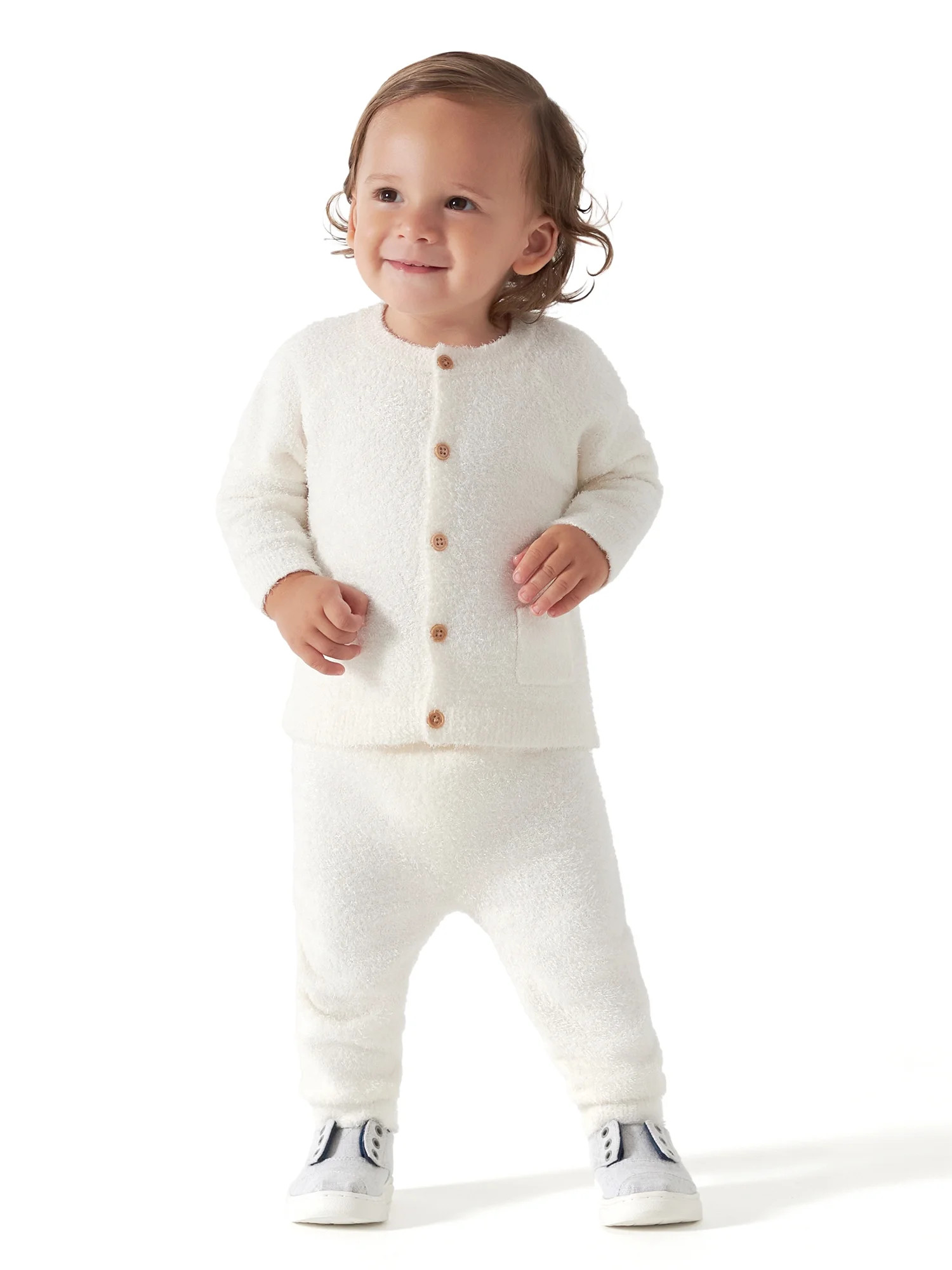 Modern Moments by Gerber Baby Boy or Girl Gender Neutral Long Sleeve Cozy Cardigan Sweater & Pant... | Walmart (US)