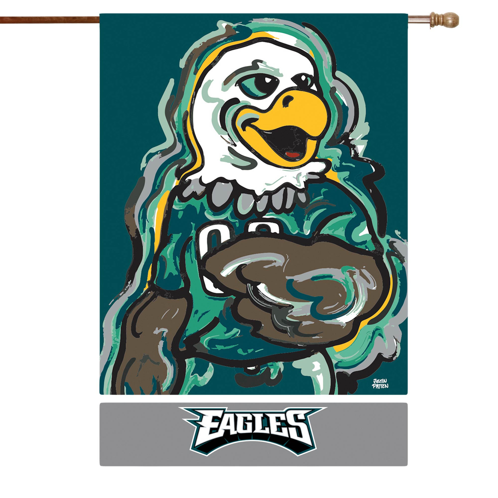 Philadelphia Eagles 29'' x 43'' Double-Sided Justin Patten House Flag | Fanatics
