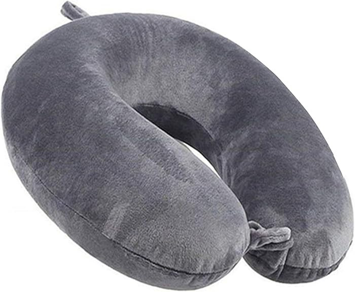 Travel Pillow 100% Pure Memory Foam Neck Pillow Airplane for Traveling,Car, Train,Napping,Traveli... | Amazon (US)