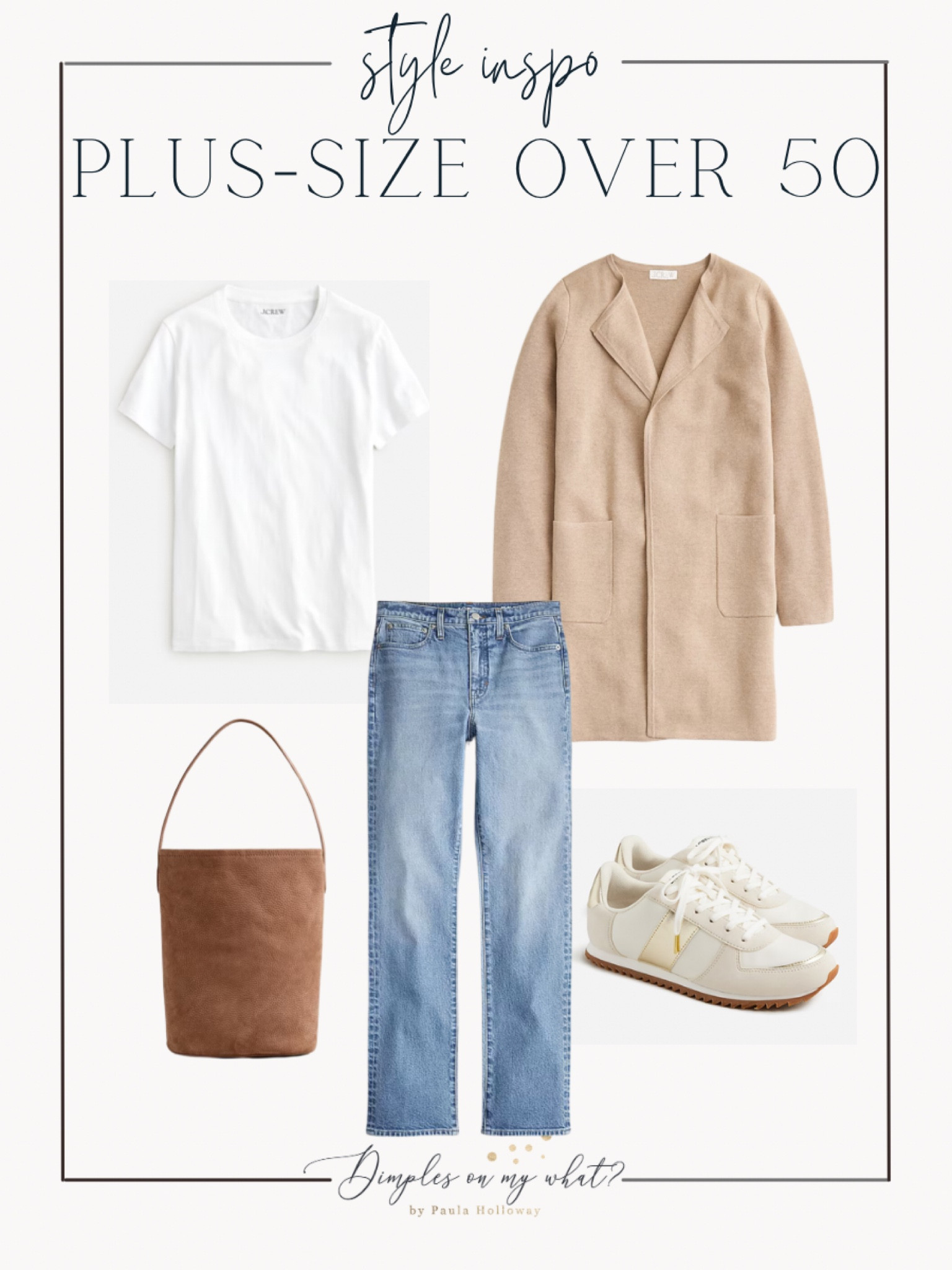 J.Crew plus-size outfit inspiration. This bucket bag!!! 😍

#LTKsalealert #LTKover40 #LTKplussize