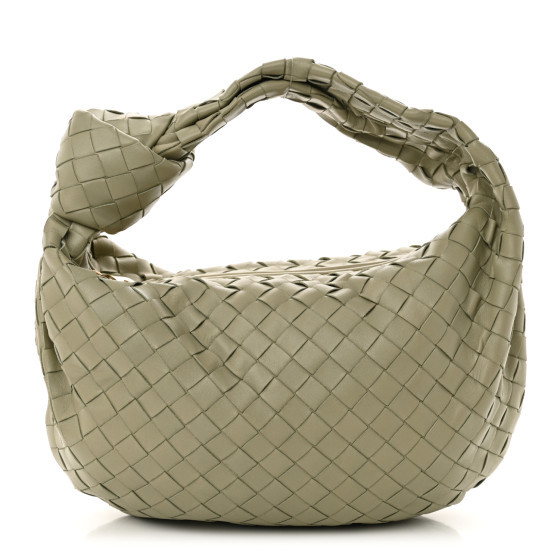 Nappa Intrecciato Small Jodie Hobo Travertine | FASHIONPHILE (US)