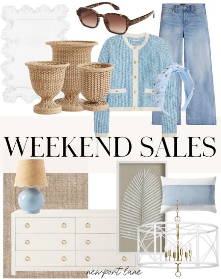 Shop the best of this weekend’s sales! 

Coastal home decor, coastal decor, denim, lady sweater, preppy clothing, coral mirror, white dresser, jute rug, chandelier, pillow cover, Serena and Lily, Pottery Barn, Ballard Designs, JCrew Factory



#LTKhome #LTKfindsunder100 #LTKsalealert