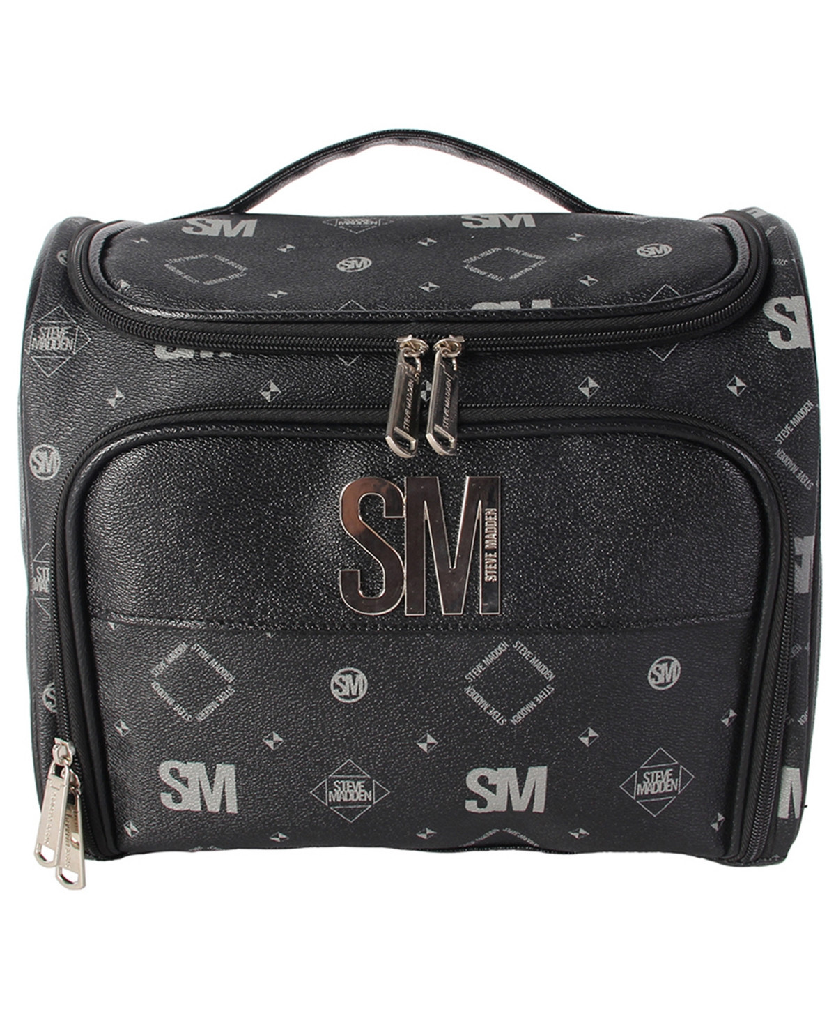 Steve Madden Signature Travel Toiletry Case - Black | Macy's