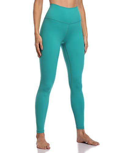 Colorfulkoala Women's Buttery Soft High Waisted Yoga Pants Full-Length Leggings (L, Turquoise) | Amazon (US)