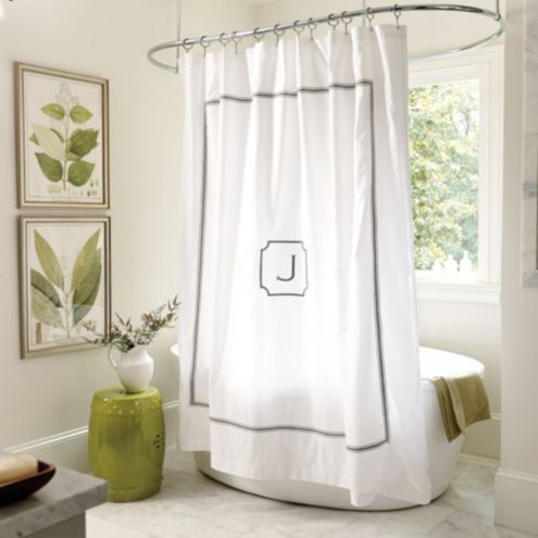 Amelie Embroidered Shower Curtain | Ballard Designs, Inc.