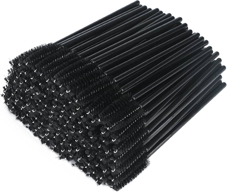 G2PLUS 50 PCS Black Disposable Eyelash Brushes Spoolies: Mascara Wands Applicator for Eyelash Ext... | Amazon (UK)