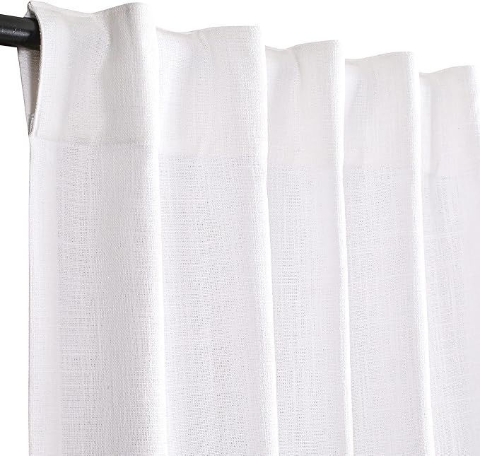 Bedding Craft Curtains,White Curtains,White Cotton Curtains,White Curtain,Curtains & Drapes,White... | Amazon (US)
