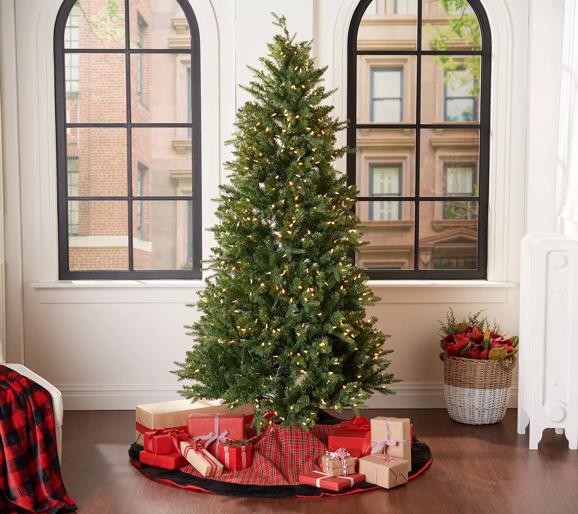Mr. Christmas Alexa Compatible 6.5' Green LED Christmas Tree | QVC
