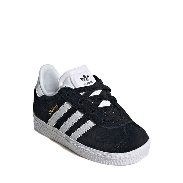 adidas Gazelle Comfort Closure Athletic Shoe - Baby / Toddler - Core Black / White | Journeys