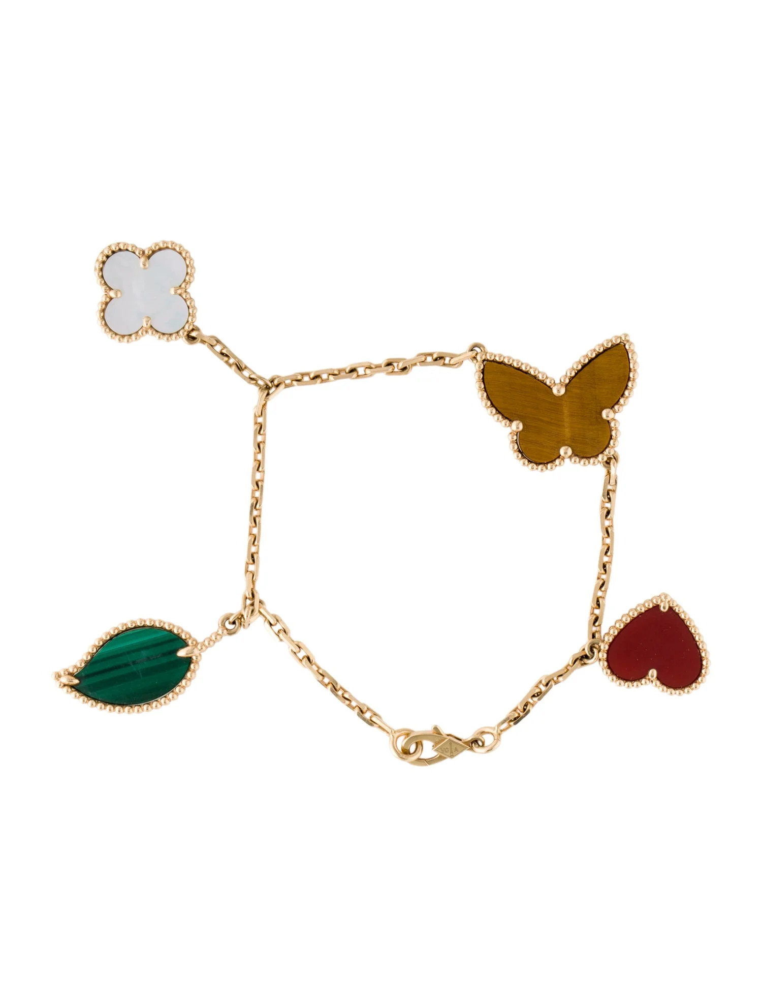 Mother of Pearl Lucky Alhambra Bracelet, 4 Motifs | The RealReal