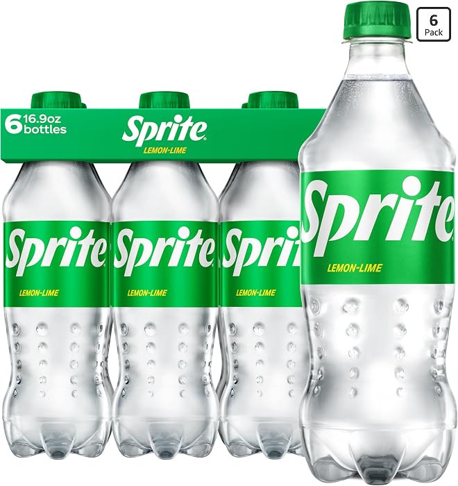 Sprite Lemon-Lime Caffeine Free Soda Soft Drink Bottles, 16.9 fl oz, 6 Pack | Amazon (US)