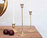 Wedding Candle Holders - Brass candlestick, 6 sizes, candle holder, fall decor, rustic wedding candl | Amazon (US)