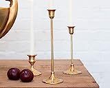 Wedding Candle Holders - Brass candlestick, 6 sizes, candle holder, fall decor, rustic wedding candl | Amazon (US)