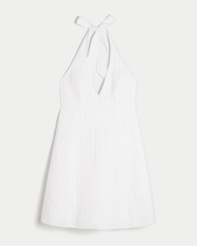 Women's A-Line Halter Mini Dress | Women's Dresses & Rompers | HollisterCo.com | Hollister (US)