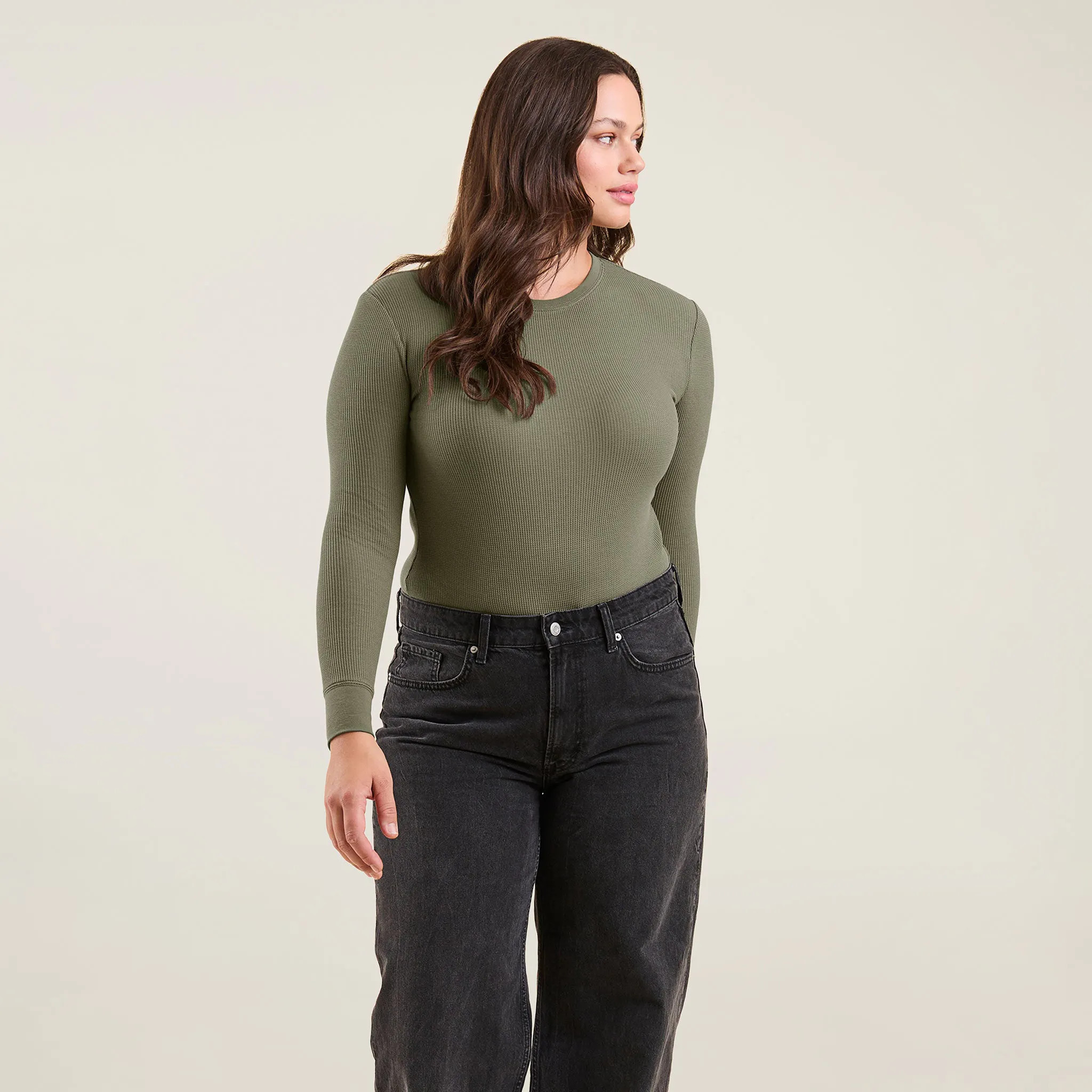 Waffle Bodysuit | Olive - nuuds | nuuds