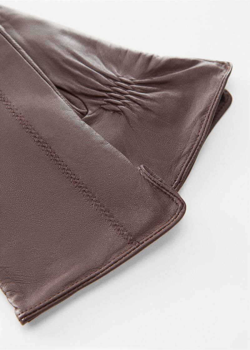 Leather gloves -  Women | Mango USA | MANGO (US)