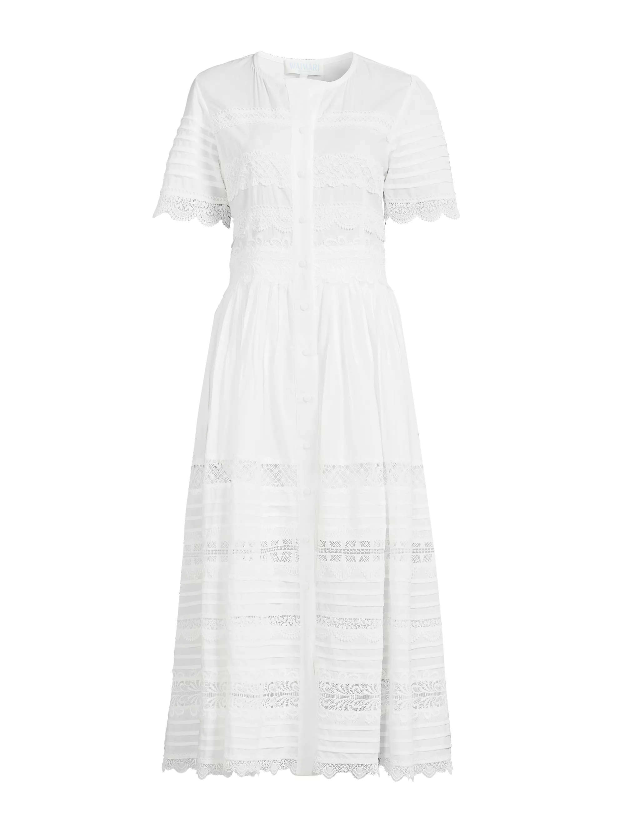 Core Camila Cotton Short-Sleeve Midi-Dress | Saks Fifth Avenue