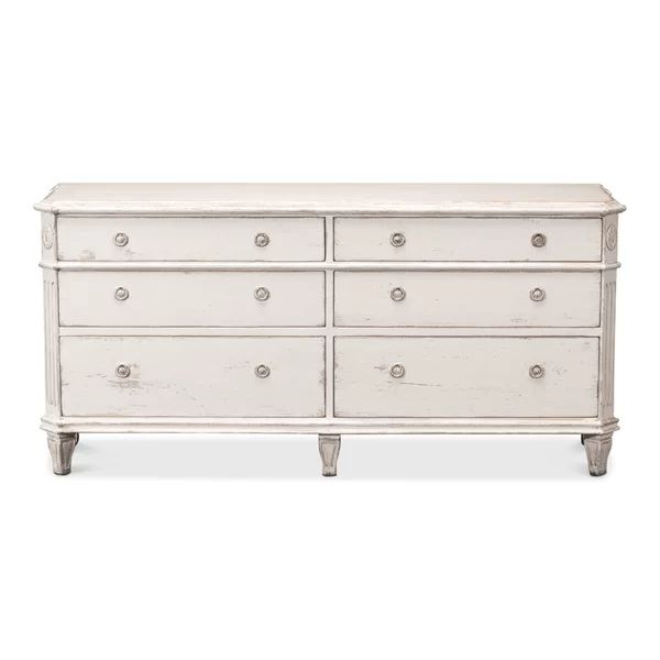 Fordwich Swedish Commode 6 Drawer Double Dresser | Wayfair North America