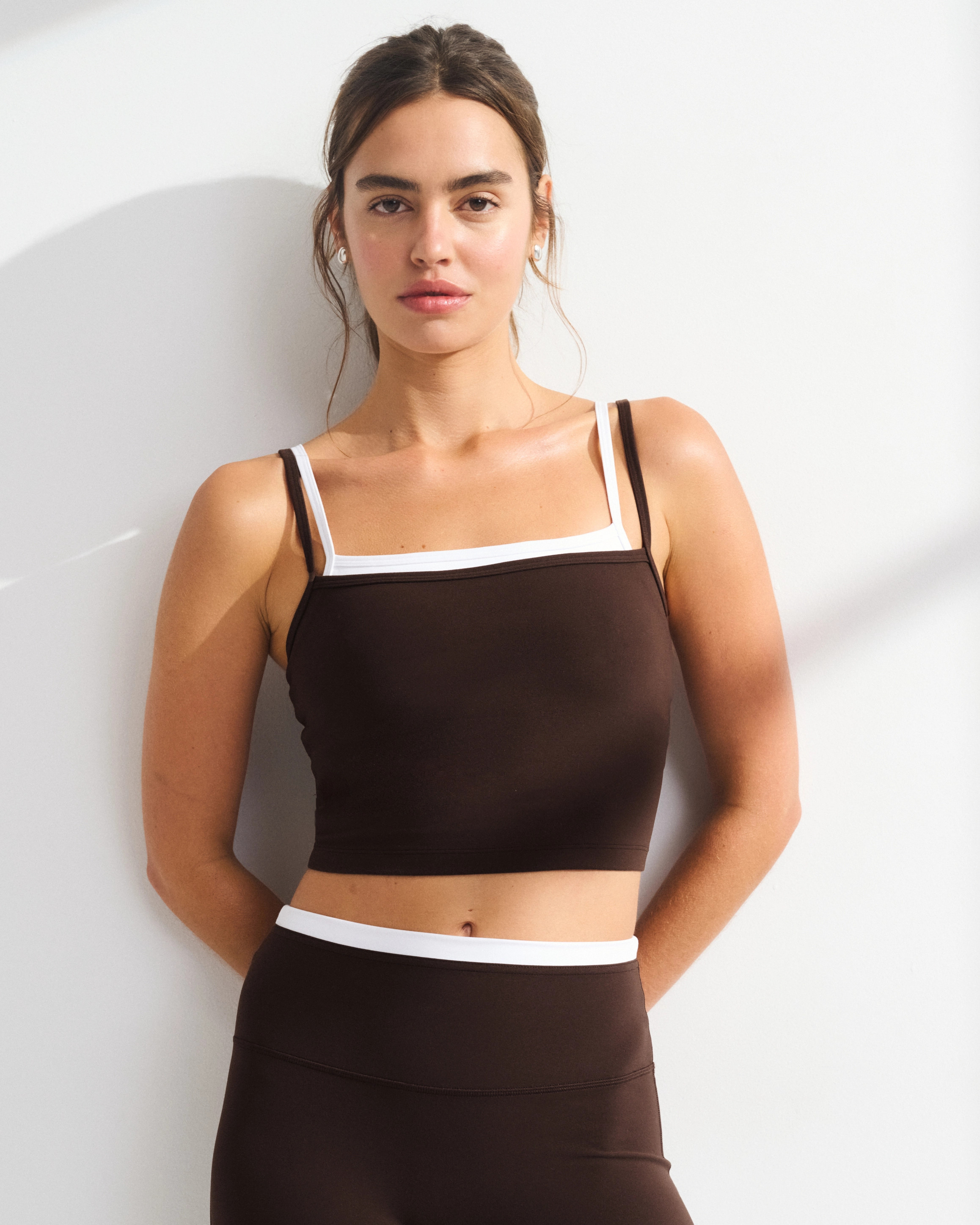 YPB studioFLEX Double-Layered Tank | Abercrombie & Fitch (US)