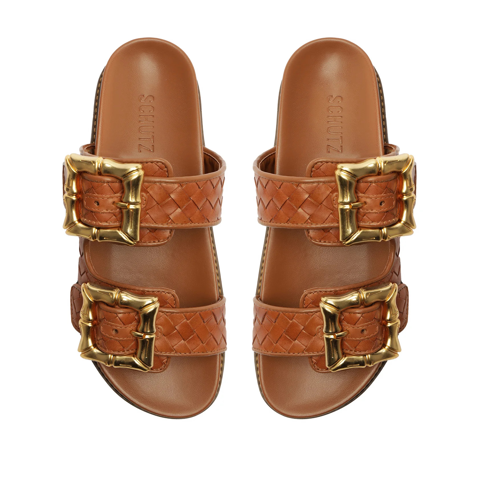 Enola Sporty Woven Leather Flat | Schutz Shoes (US)