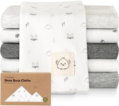Organic Burp Cloths Baby Boy, Girl - 6-Pack Large Cotton Burping Cloths for Babies, Spit Up Rags,... | Amazon (US)
