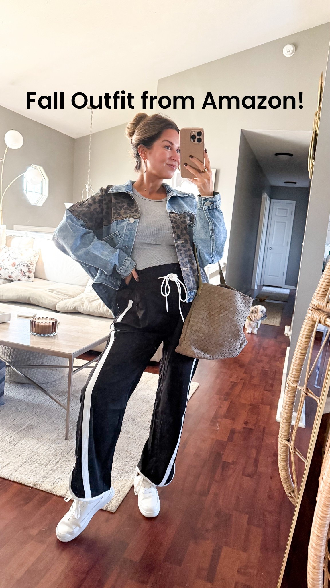 Fall outfit casual snd comfortable athleisure look from Amazon! 

6.5 months pregnant so I sized up in pants.

Jacket - large bc I wanted it big enough to layer over things
Gray top - small
Pants - medium 

#LTKStyleTip #LTKFindsUnder50 #LTKOver40