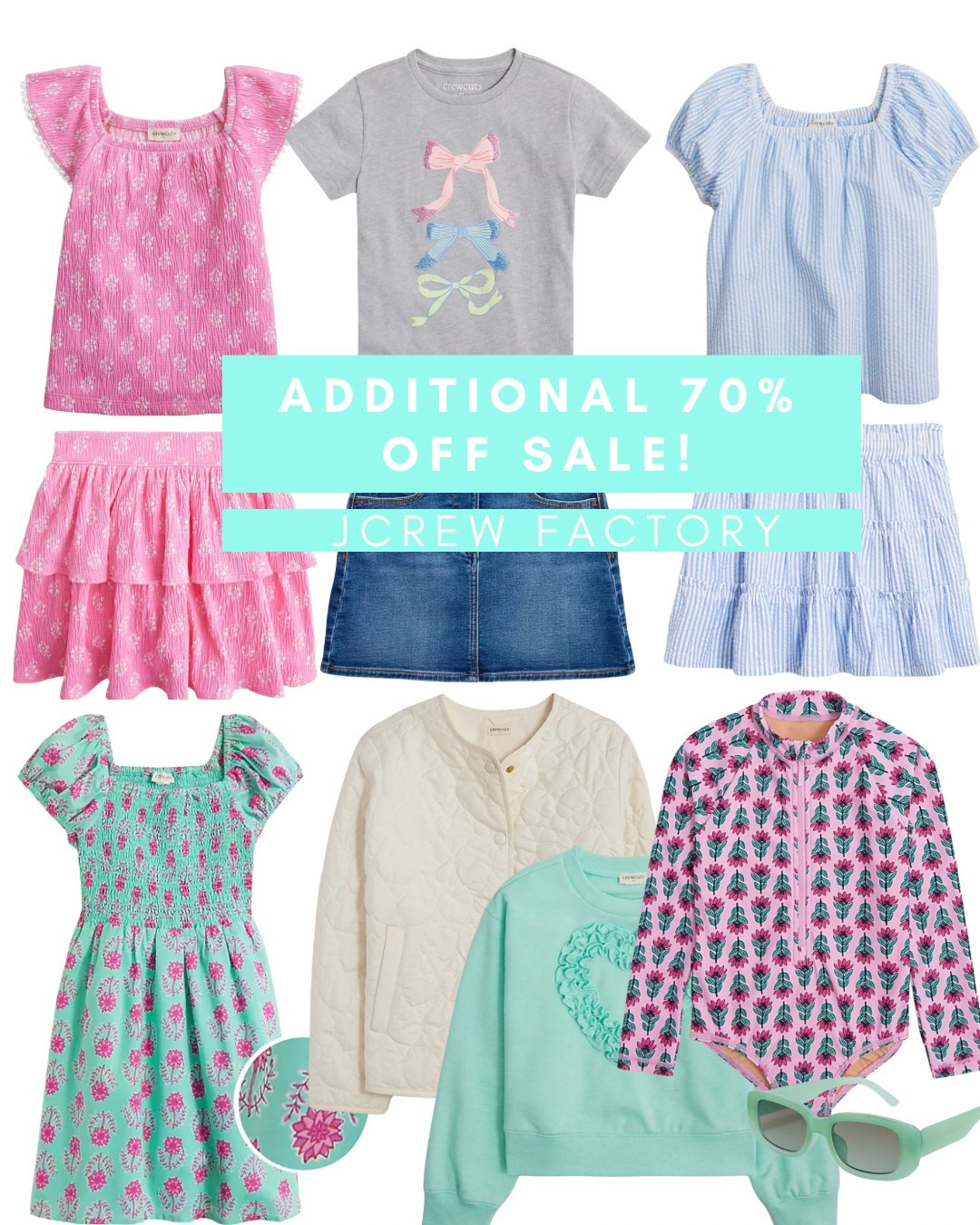 Amazing sale at JCrew Factory with the code SAVINGS! if you purchase 3+ items in the sale you will get an additional 70% off! Love these block print seersucker and coastal looks for girls!

#LTKSummerEdit #LTKSaleAlert #LTKFindsUnder50