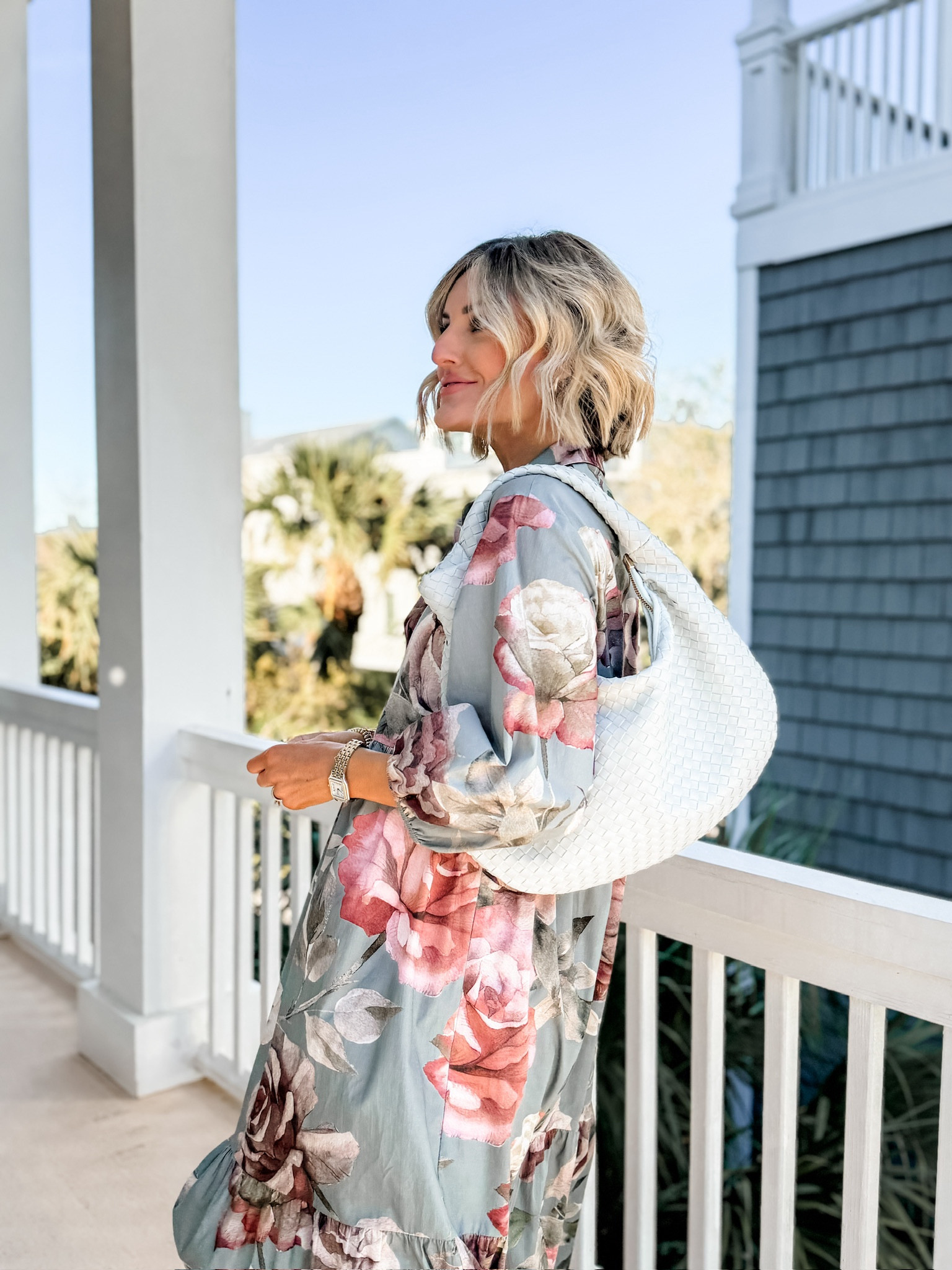 Love this bag with this dress! 😍 Wearing XXS! 

Loverly Grey, Anthropologie, floral dress, spring dress 

#LTKSeasonal #LTKStyleTip