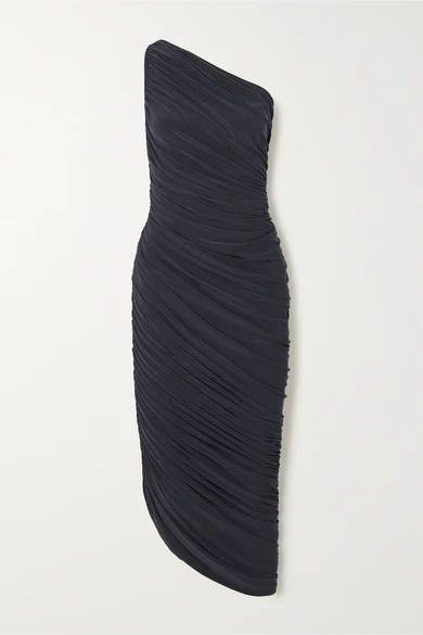 Norma Kamali
				
			
			
			
			
			
				Diana one-shoulder ruched stretch-jersey dress
				£22... | NET-A-PORTER (UK & EU)