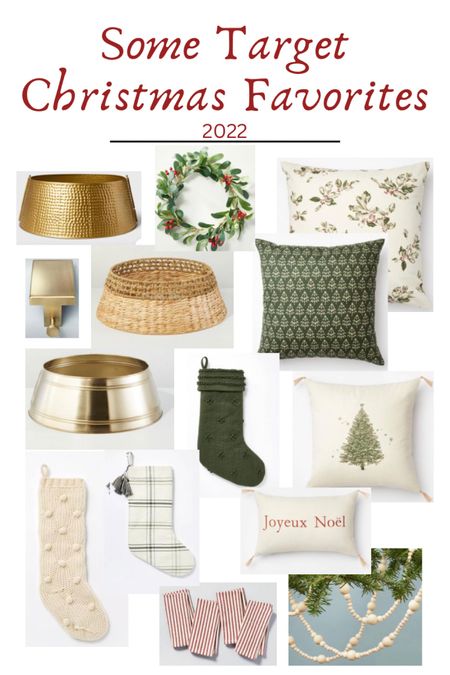 Tis the season! On my last run to Target, I couldn’t help but stop to checkout all the gorgeous Christmas decor arriving in the store. The inspiration was beyond beautiful! Here are just a few pieces that inspired me from pillows, to stockings, table linens, tree collars, wreaths and more. I’m so excited for Christmas!

#LTKhome #LTKHoliday #LTKSeasonal