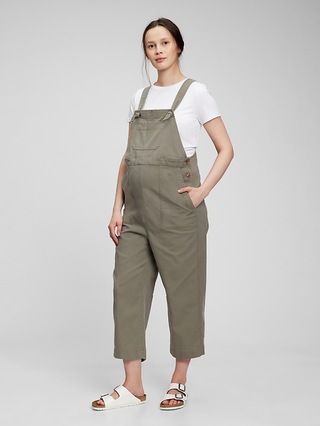 Maternity Cropped Overalls in TENCEL™ Lyocell | Gap (US)