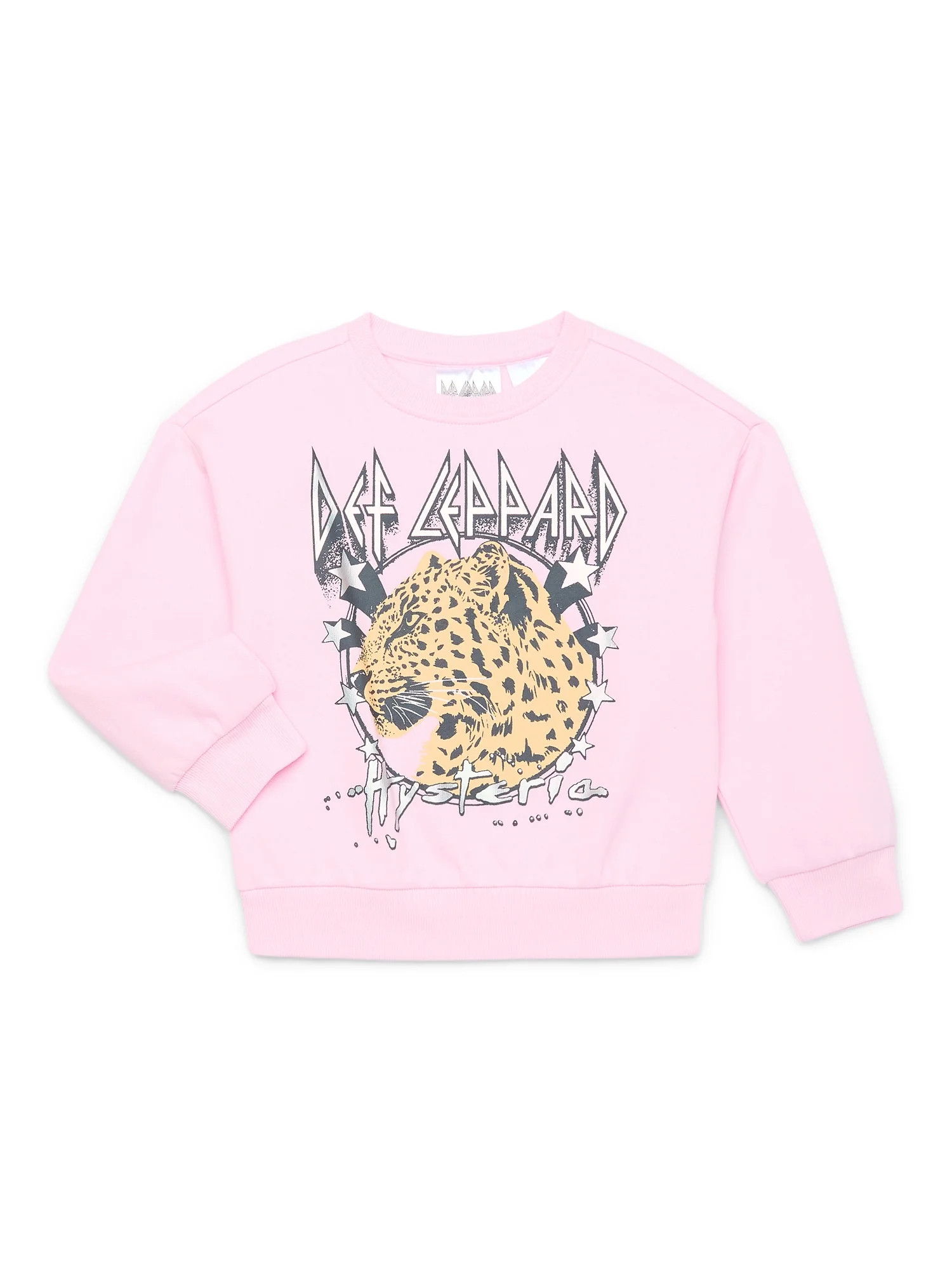 Def Leppard Girls Crewneck Sweatshirts, Size 4-16 | Walmart (US)