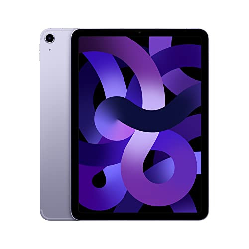 Apple iPad Air (5th Generation): with M1 chip, 10.9-inch Liquid Retina Display, 256GB, Wi-Fi 6 + 5G Cellular, 12MP front/12MP Back Camera, Touch ID, All-Day Battery Life – Purple | Amazon (US)