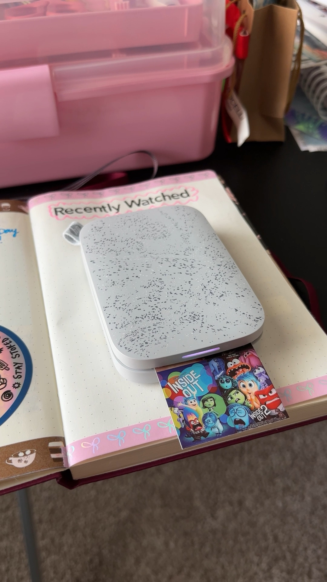 One of my favorite purchases of this year is this portable printer. The HP Sprocket has made journaling so much more convenient and easy. I love being able to instantly print photos from my phone, especially on sticker photo paper. 

#LTKVideo 

#LTKFindsUnder100 #LTKHome