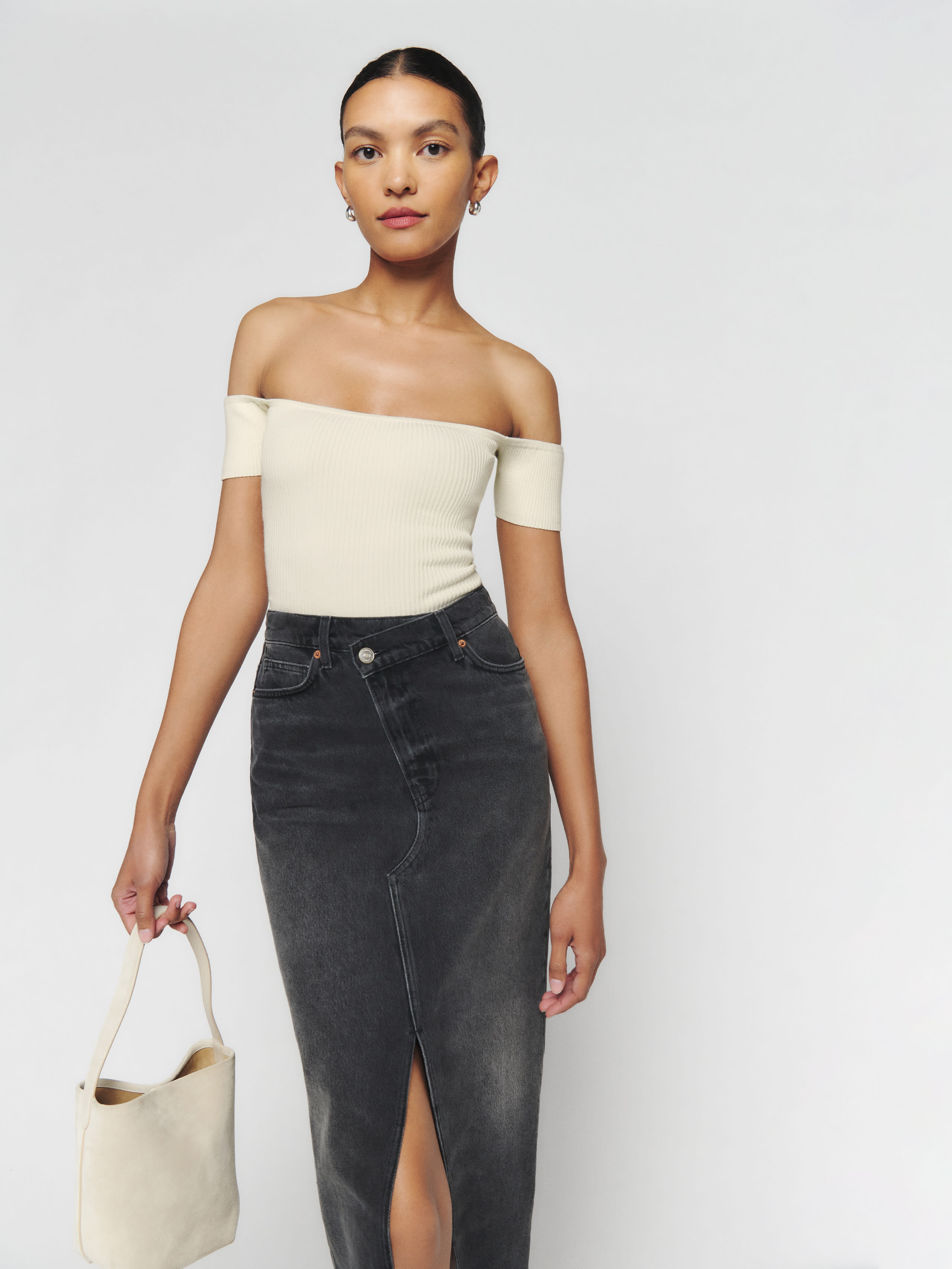 Holly Off The Shoulder Sweater | Reformation (Global)