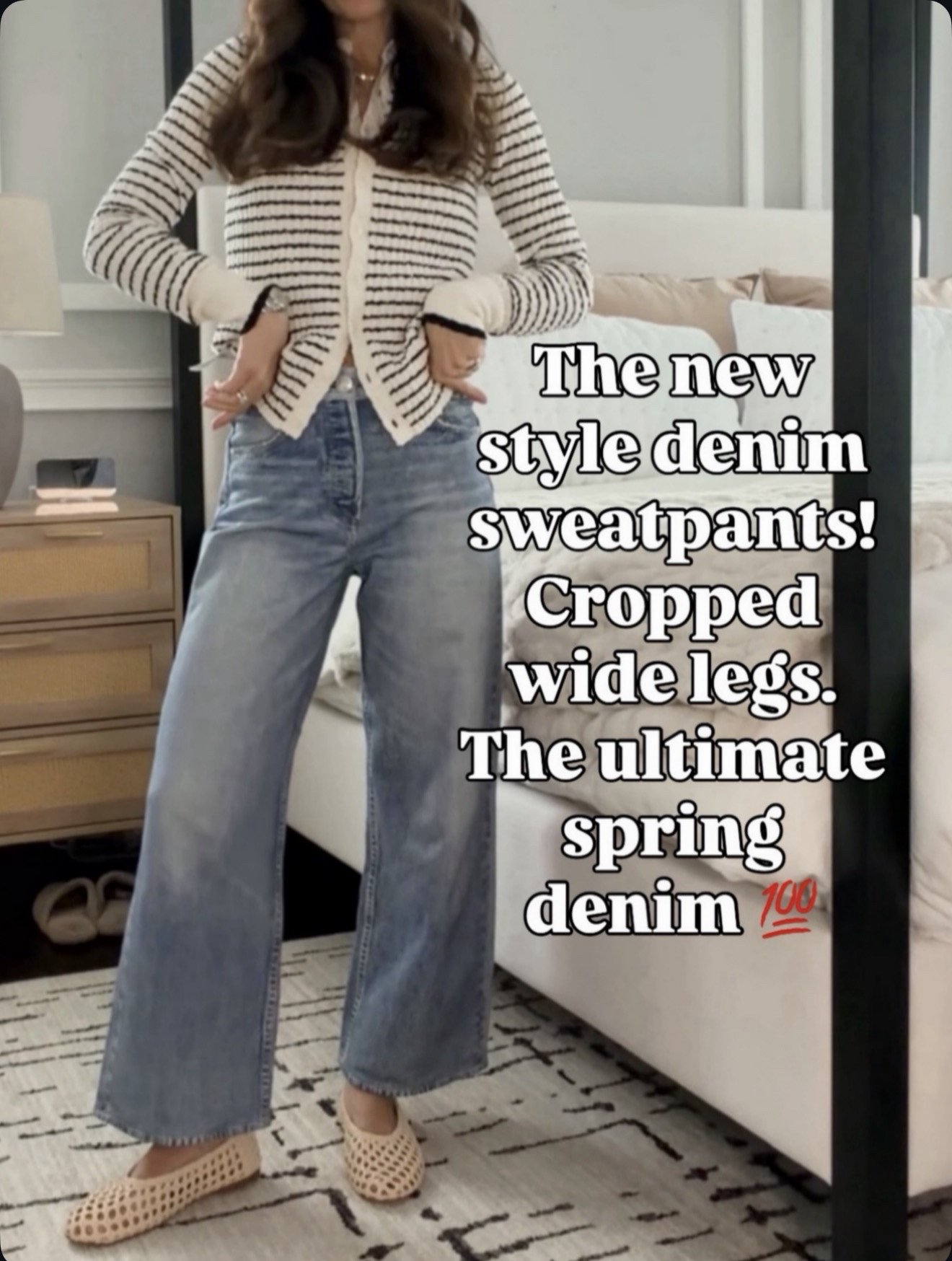 Denim that feels like sweatpants might be the best fashion invention ever… agree? 😂 size down 1-2 sizes 

#LTKootd #LTKSeasonal #LTKOver40