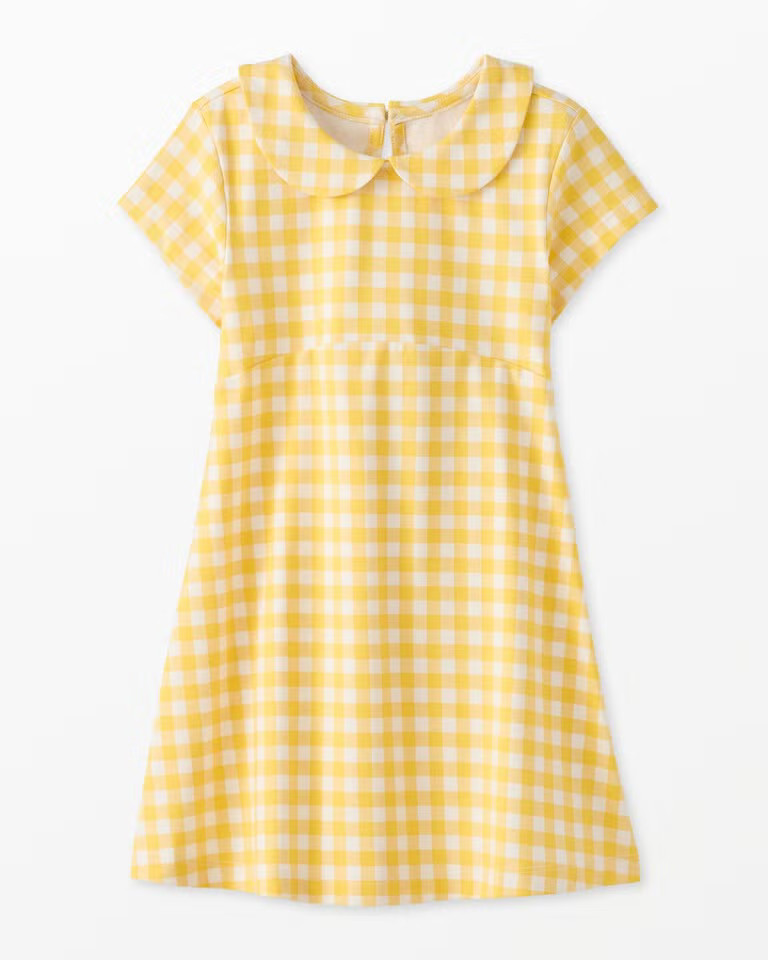Gingham Collared Dress with Pockets | Hanna Andersson