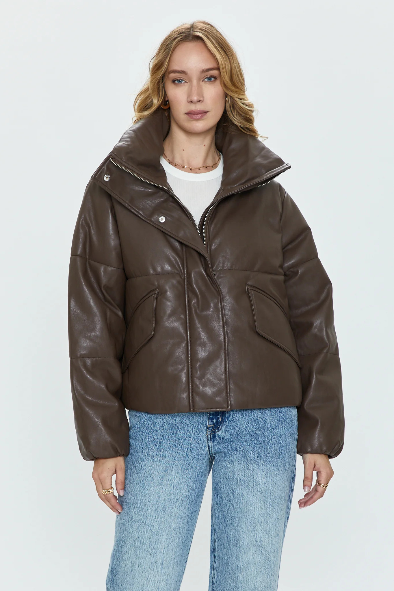 Donovan Puffer Jacket - Espresso | Pistola Denim