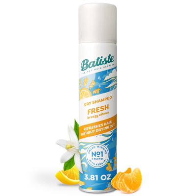 Batiste Fresh Breezy Citrus Dry Shampoo - 3.81oz: Aluminum-Free, Paraben-Free, Vegan, All Hair Types | Target