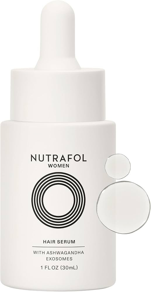 Nutrafol Women's Hair Serum, Supports Visibly Thicker and Stronger Hair, Vegan, Lightweight and F... | Amazon (US)
