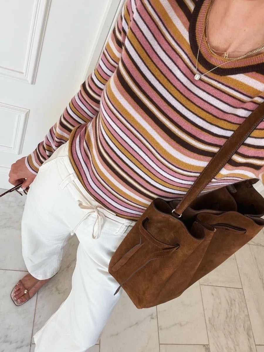 Spring outfit that isn't jeans — I love these cotton pants. Lightweight and the perfect fit. I'm 5'7 and wearing size 25, for reference. @Shopbop 

#LTKootd