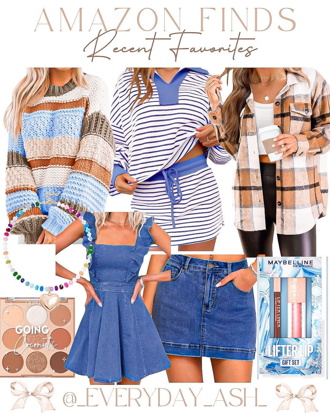 Amazon - recent favorites 💙


Fall fashion, sweater, two piece set, shacket, denim dress, jean skirt, eyeshadow, makeup finds, charm necklace 

#LTKStyleTip #LTKBeauty #LTKFindsUnder50