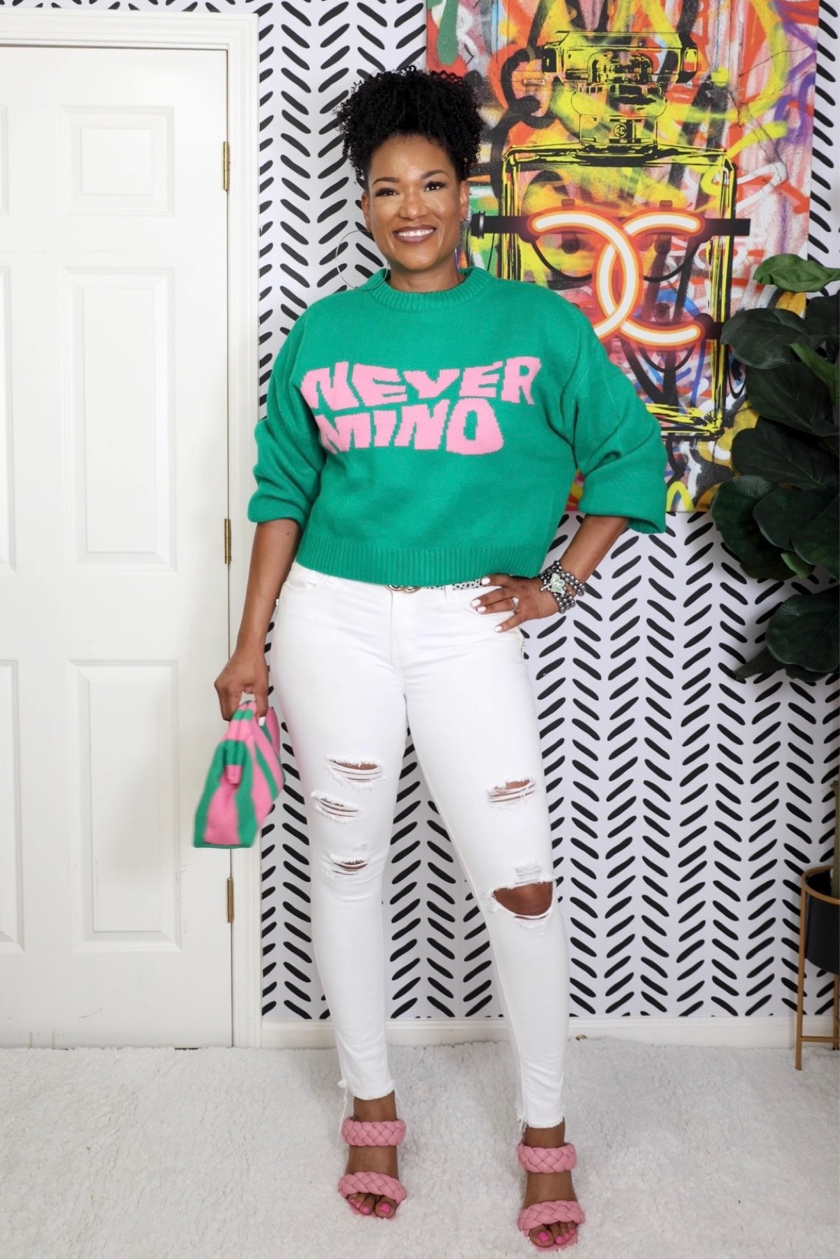 Pink and Green cropped sweater outfit has me feeling colorful and cute this fall! #pink #green #pinkandgreen #croppedsweater

#LTKmidsize #LTKstyletip #LTKSeasonal