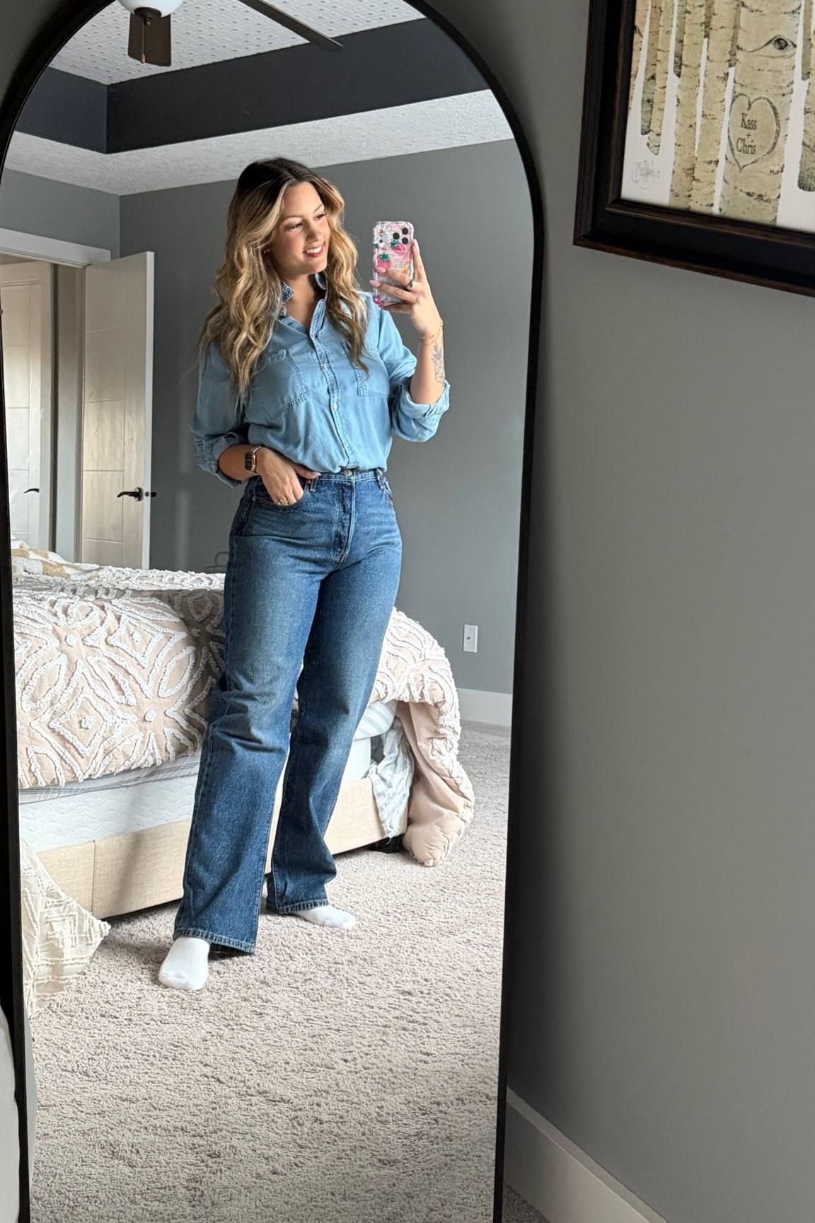 denim on denim 👖

#LTKmidsize #LTKSeasonal #LTKworkwear