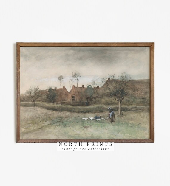 Vintage Laundry Room Decor  Muted Farmhouse Print  Digital | Etsy | Etsy (US)