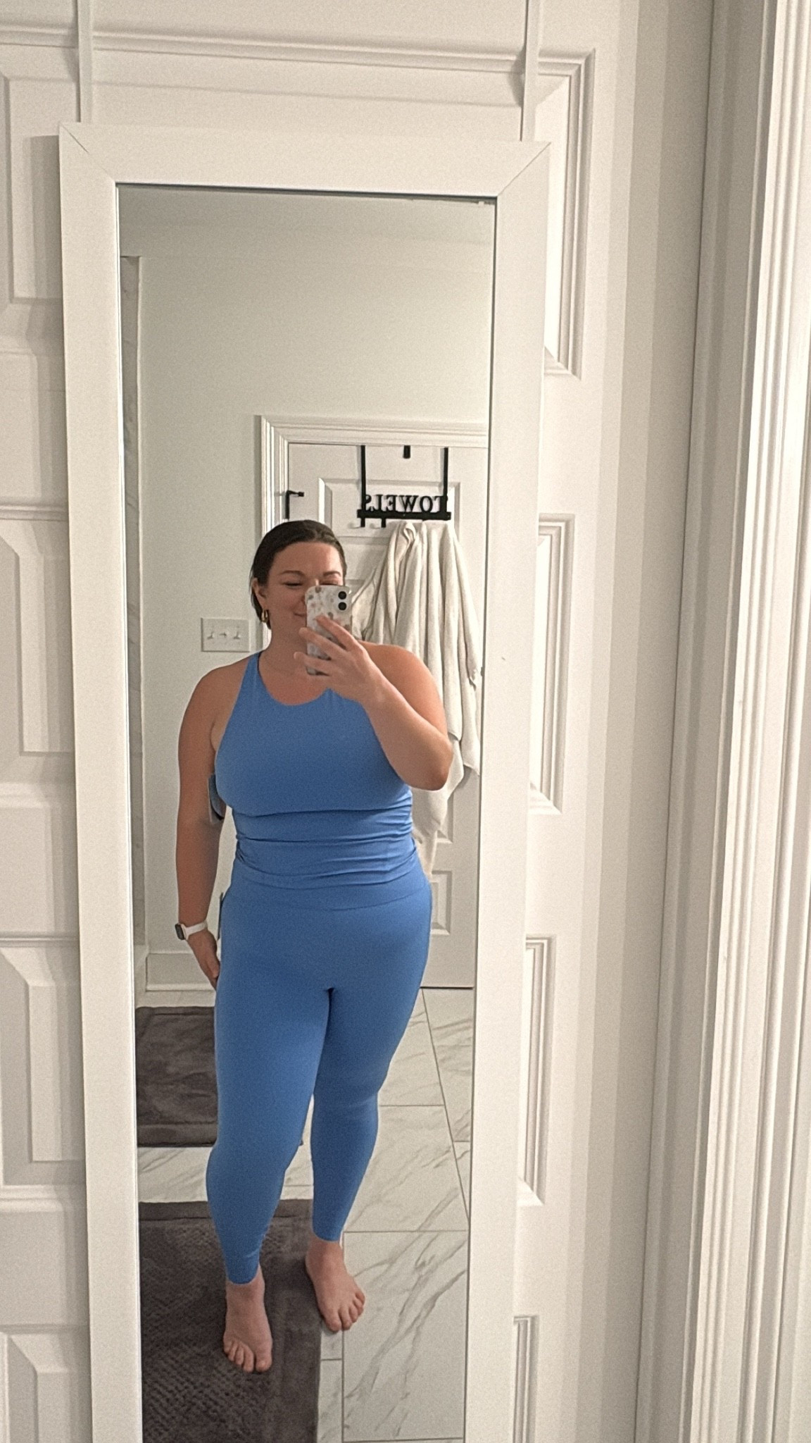 Ready for summer! 

5’6 size 14 
Ordered xl in top and bottom 
TTS

#LTKmomlife #LTKMidsize #LTKActive