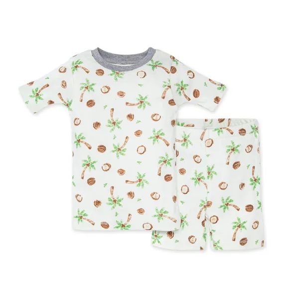 Coco-Nuts Organic Baby Snug Fit Toddler Pajama Short Set | Burts Bees Baby